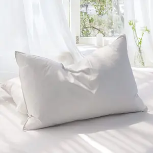 Goose Feather Down Pillows for Sleeping，Luxury Hotel Collection Queen Size Soft Bed Pillow