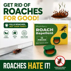 Indoor roach bait gel and trap, - 48 pieces, roach killer - home outdoor pest control dragonfly bug repellent bear spray advion cockroach Roach Bait Trap Kit moon moons pry Cockroach Killer Repellent Set