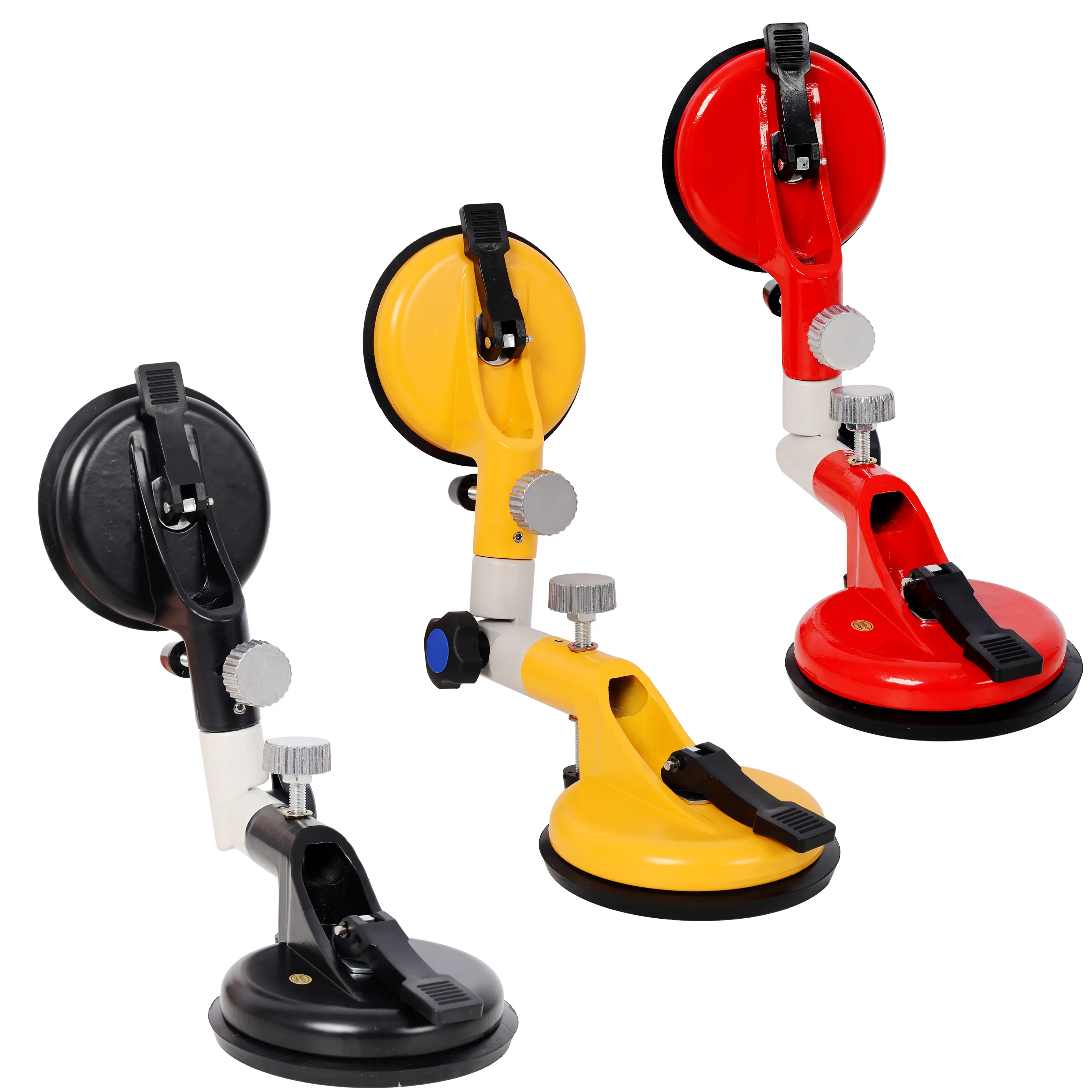 Aluminum-Iron 3-in-1 Vacuum Suction Cup Clamp with 5-in Functionality, 90-270° Angle Adjustable Professional Countertop Installation Tool for Clean Seam Joining, Fixation, Chip-Free Edges, Flawless Results, Vacuum Cups