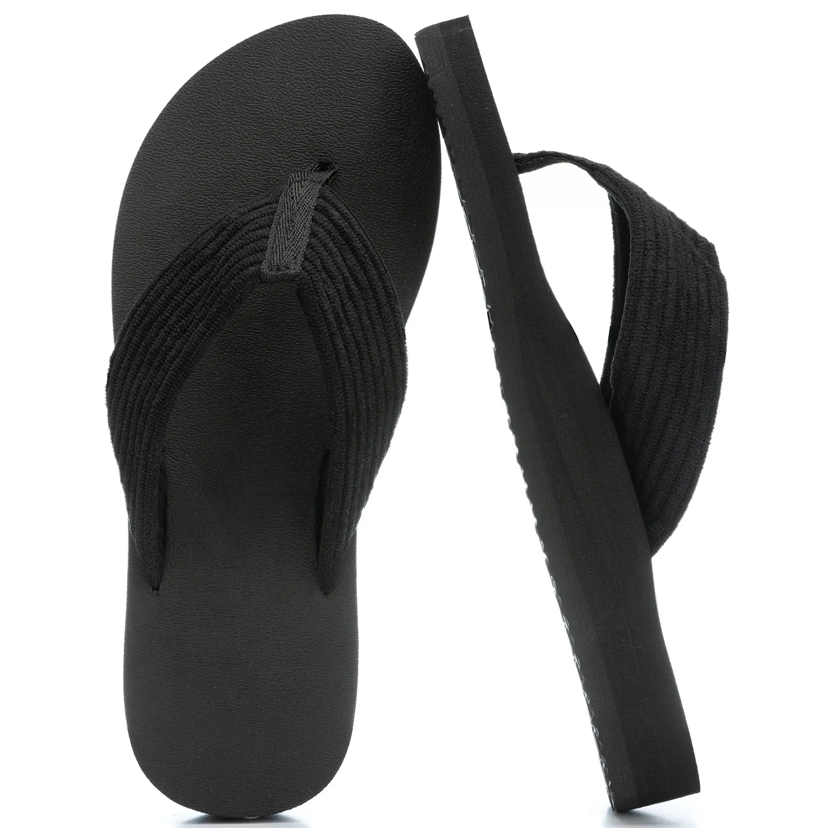Flip Flops for Women With Arch Support Womens Sandals Comfortable Yoga Mat Corduroy Summer Beach Walking Thong Slides Shoes Slip On Indoor Outdoor