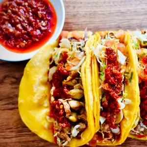 Good Luck Hot Sauce - Mushroom & Fresh Pepper Flavor | 6 Cans Box | 2.8 oz Each | Vegan Chili Dip | Mild Heat | Perfect for Tacos & Hummus Dips | Premium Ingredients | Mixed Flavors