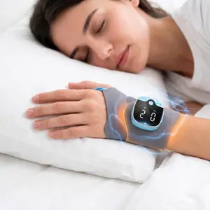 Sooradiant Electric Hand Massager with Heat, Hands-Free Wrist Wrap Design, Lightweight Portable Massager for Daily Use & Sports, Universal Fit for Left & Right Wrist, Father's Day