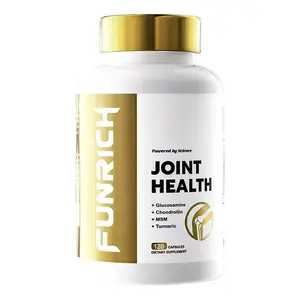 SSS FUNRICH Joint Health Supplement for Women & Men with Glucosamine, Chondroitin, MSM & Turmeric - 120 Capsules