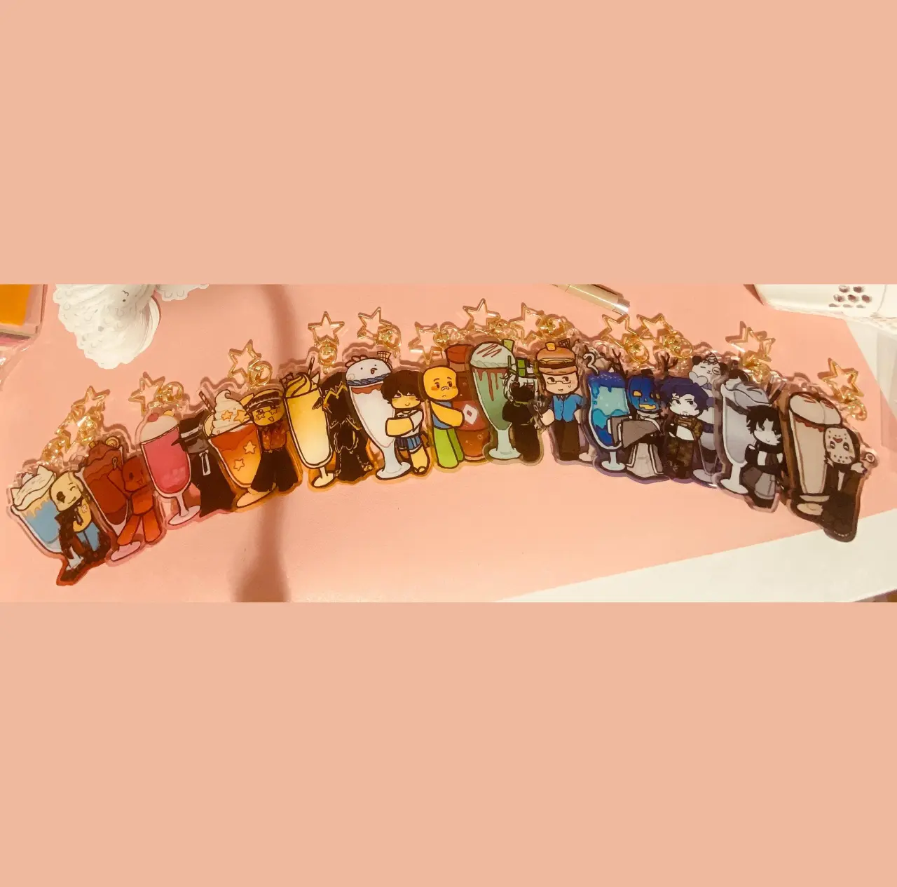 ROBLOX FORSAKEN Keychains – Translucent Gamer Acrylic Charms