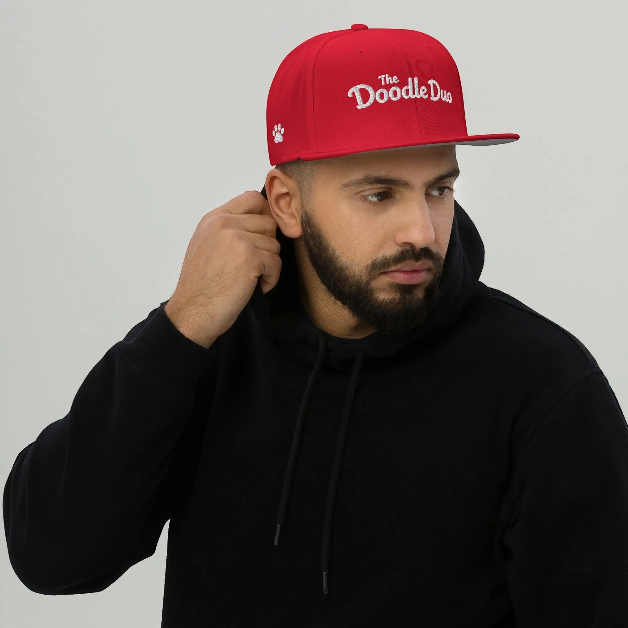 The Doodle Duo - Signature Text w/Paw - Snapback Hat