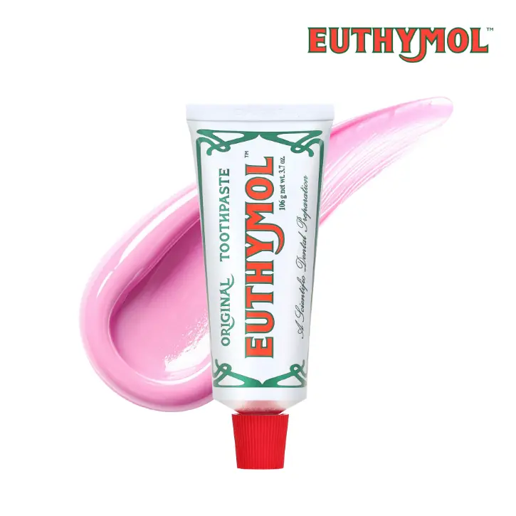 Euthymol Original Toothpaste - Fluoride-Free for Sensitive Teeth & Gum, 12-Hour Long Lasting Freshness, Korean Oral Care