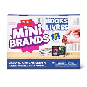 Mini Brands Books Advent Calendar by ZURU, Collectible Seasonal Toys for Girls, Boys, and Collectors Novel Coloring