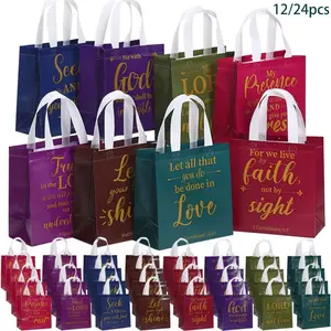 Bible Theme Gift Bag, Surprise Mixed Bible Verses Handbag, Perfect for Church Events, Sunday School, Birthday Parties, Holiday Gifts