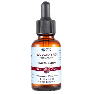 AlkaVita Resveratrol Serum - Skin Repair Facial Skincare Essence for Targeted Skin Nourishment
