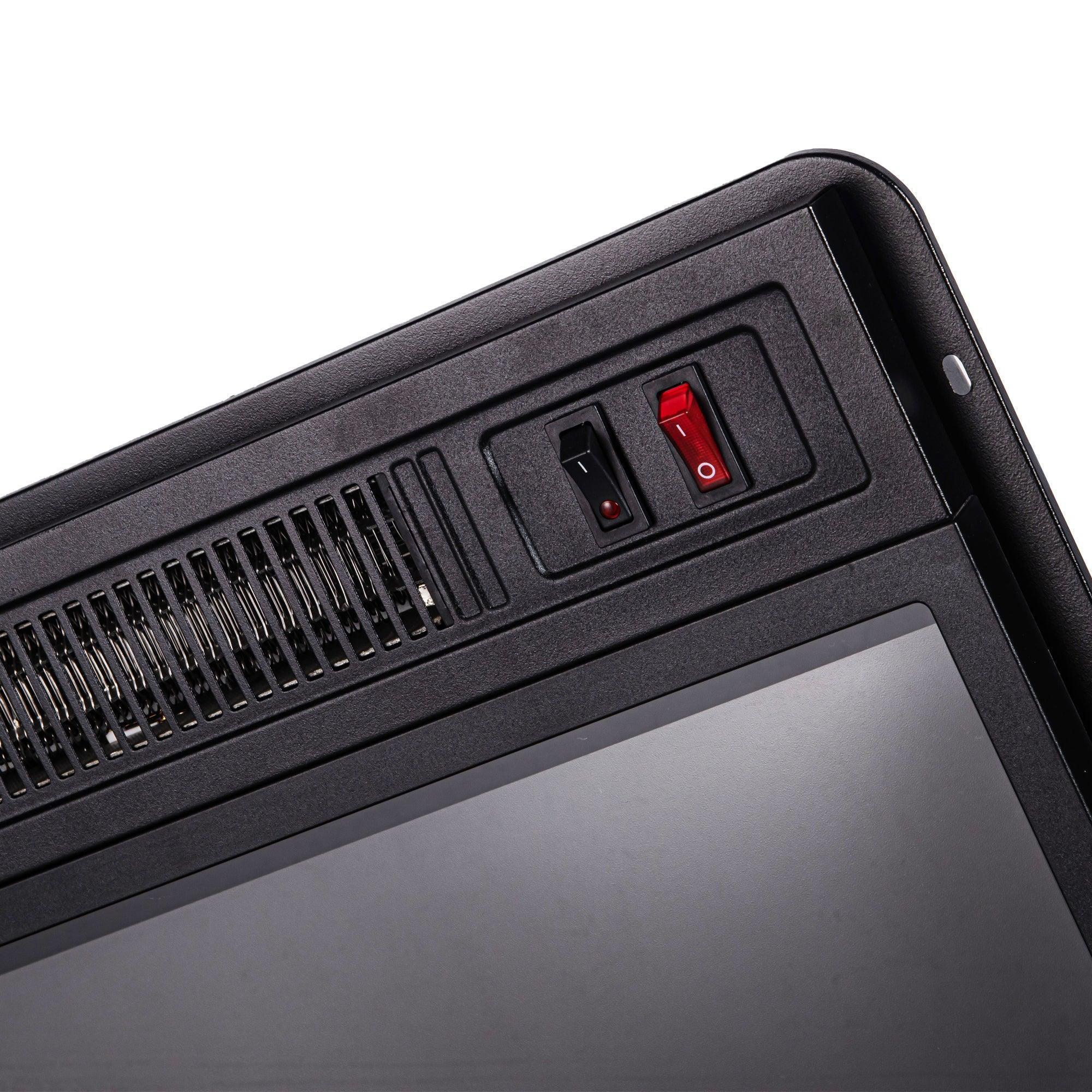 18" Modern Black Insert Electric Fireplace | Recessed & Space-Saving 18" Modern Black Insert Electric Fireplace | Recessed & Space-Saving