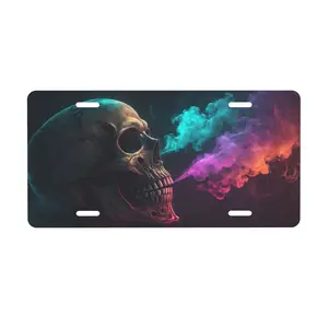 Custom DIY 6"x12" Aluminum License Plate – Lightweight & Durable, Rustproof, Easy to Install & Clean, Personalized Team/Slogan Customization, Car Truck Van Decoration Upgrade