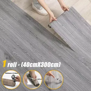 Self-Adhesive Wood Grain Wallpaper and Floor Sticker, Wood Pattern, Easy DIY Tear-And-Stick, Waterproof and Durable Wall and Floor Decor, Stick and Peel Flooring