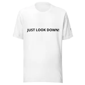 Just Look Down! — Grout Is Not Black™ Unisex T-Shirt