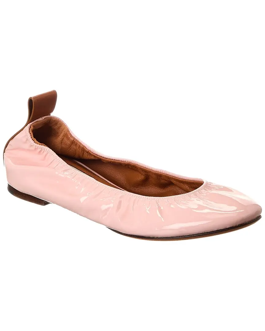 LANVIN Patent Ballerina Flat