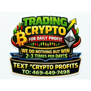 Trading Crytpo Daily Profit Window or Helmet Decal