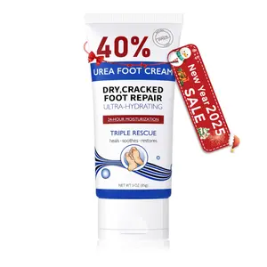 Urea Cream 40 Percent Tube 3 Oz, Urea Foot & Hand Cream for Dry Cracked, 40 per Urea Lotion for Feet Maximum Strength