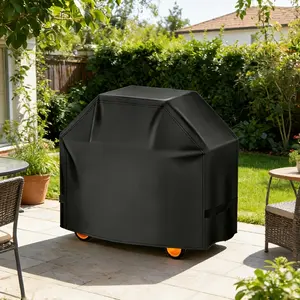 420D Oxford Fabric Outdoor Cooking Gear Cover, BBQ Grill Dustproof Rainproof Waterproof Sun Protection Cover, Outdoor BBQ Rack Protector