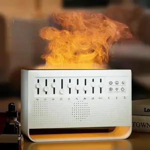 4-in-1 White Noise Sound Machine for Sleeping/Rainfall Humidifier with Rain Sounds/Bedroom Night light/Essential OilDiffuser for Home,DIY Mixable 8 Nature Sounds & White Noise, 180-min Timer for Sleep, Relaxing, Kids, Meditation,Snooz , Gift,Yoga,lullaby