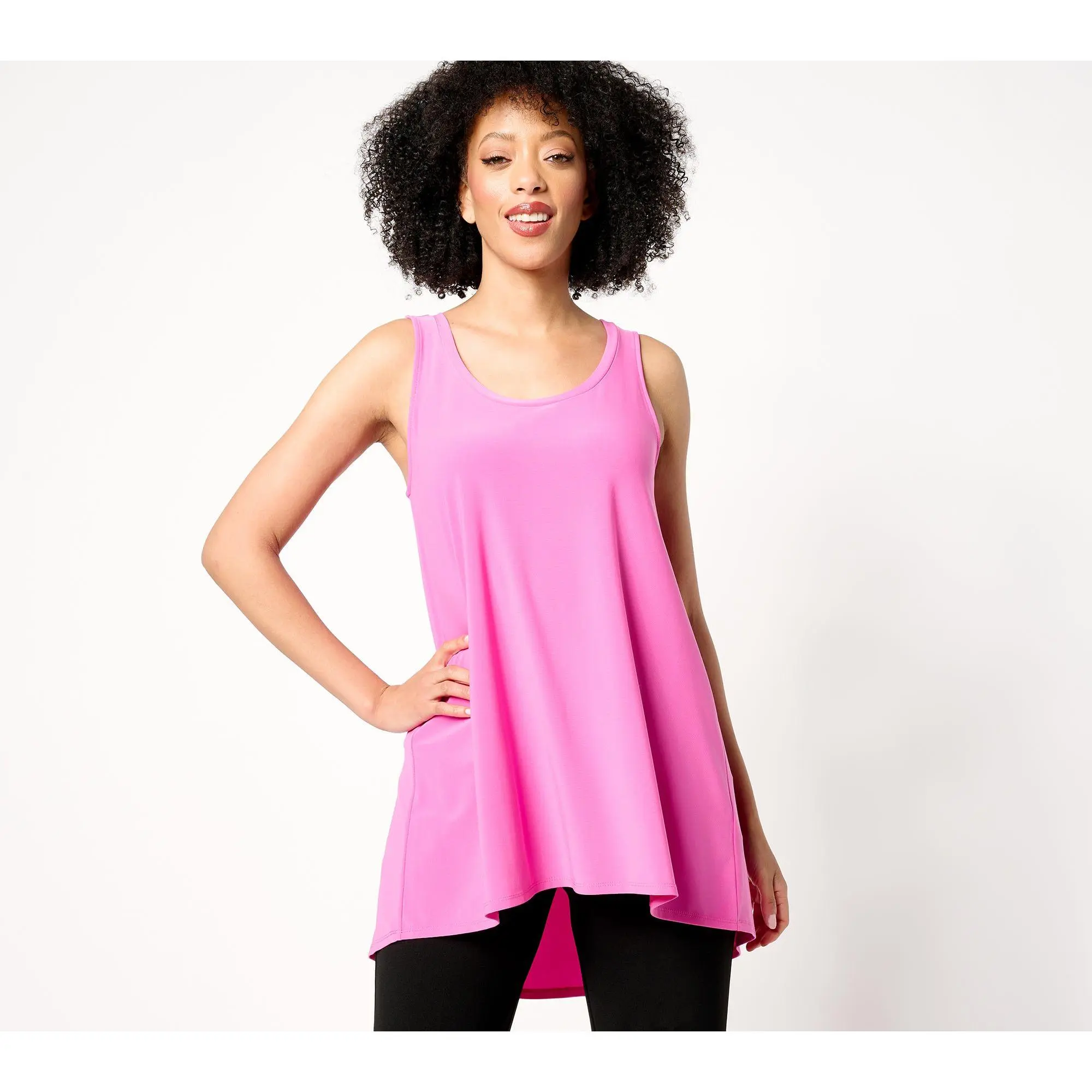 Dennis Basso Italia Knit Sleeveless A-Line Top