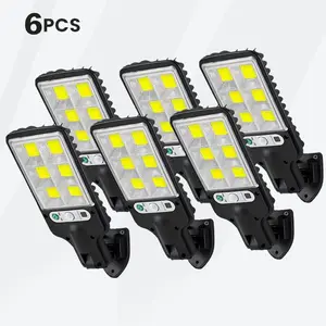 Solar Outdoor Lights, 3 Heads Dimmable Spotlights with 3 Modes, IP65 Waterproof, Perfect for Yard, Garage, Porch, Pool, Garden, Barn, Patio, Ideal April Fools' Day Gift（6 Pack）