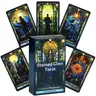 Stained Glass Tarot Card Deck, 1 Box Flower Window Tarot Card, Creative Casual Party Board Game Card, Tarot Card for Teens and Adults, Gift, New Age, Fortune