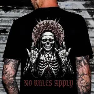 NO RULES APPLY Defiant Nun Printed Men's T-Shirt