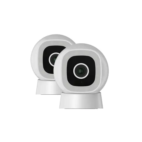 Luna Snap Cam (2 Pack) Indoor Security Camera - 2K Wireless, Magnetic Mount, Colorful Night Vision, AI Motion Sensor, 2-Way Audio, Bluetooth, IP65 Weatherproof, 2.4GHz WiFi, Micro SD Support, 24/7 Continuous & Event Recording, Monitoring & Surveillance