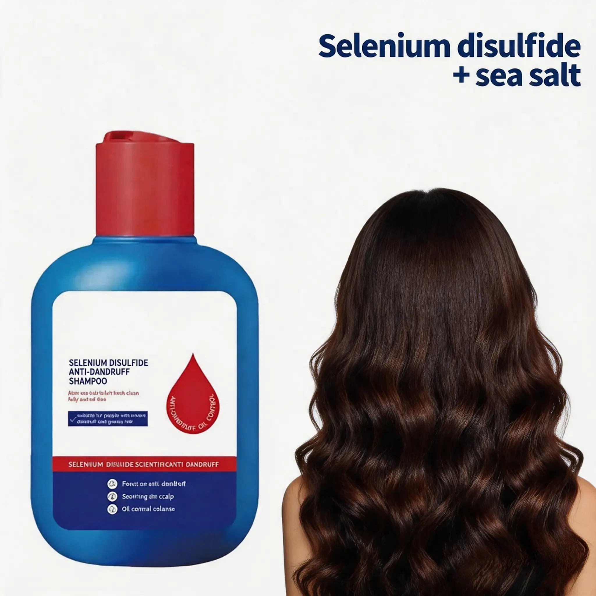 Selenium Disulfide Hair Care Shampoo Oil Control Refreshing Anti-Dandruff Anti-itch Scalp Cleansing Shampoo, 120ML，Itch Scalp Cleansing Formula for Any Hair Type，shampoo for oily hair