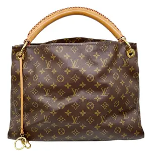 Pre-owned Louis Vuitton Canvas Tote Bags Artsy MM Monogram Hobo Bag Brown