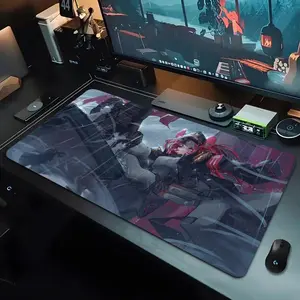 Hakoz Baelz Mouse Pad Game Design 1000×500mm 900×400mm 800×400mm 600x300mm Large XXL Gaming Mouse Pad - Extended, Thick, Non-Slip Rubber Base Desk Mat with Precision Stitched Edges - Washable Large Desk Pad