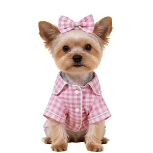 New Dog Shirt Spring/Summer Lightweight Teddy Puppy Clothes Teddy/Shih Tzu Cat Small Breed Anti Shedding
