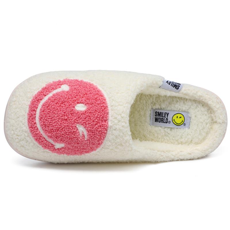 SMILEYWORLD Smiley Slippers for Women & Men | Soft Plush Indoor Outdoor Slides Shoe Footwear Flipflop Girl
