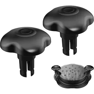 2 count Chicken Shredder Handle  Handle, Meat Shredder Knobs Suitable Chicken Shredder, 2.36 * 2.36 * 2.24inch(Black)