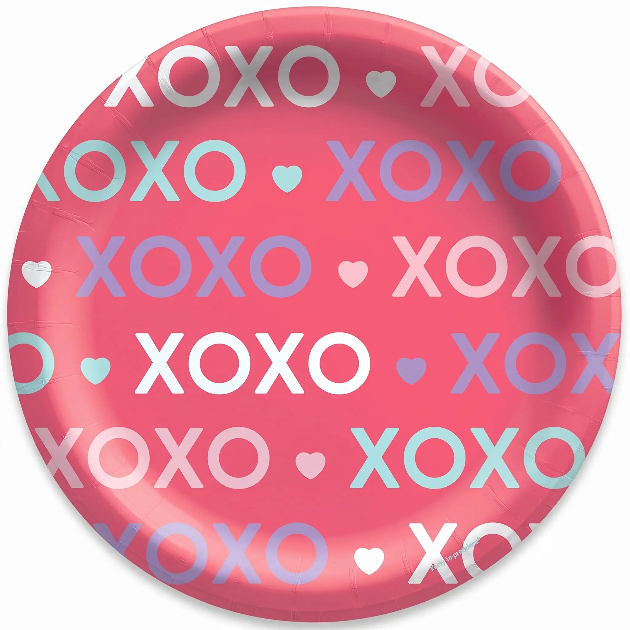 Lovely Hearts Valentine‚Äôs Day Paper Plates - 8.5"