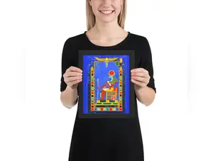 God Thoth BeSculpt Giclée Framed