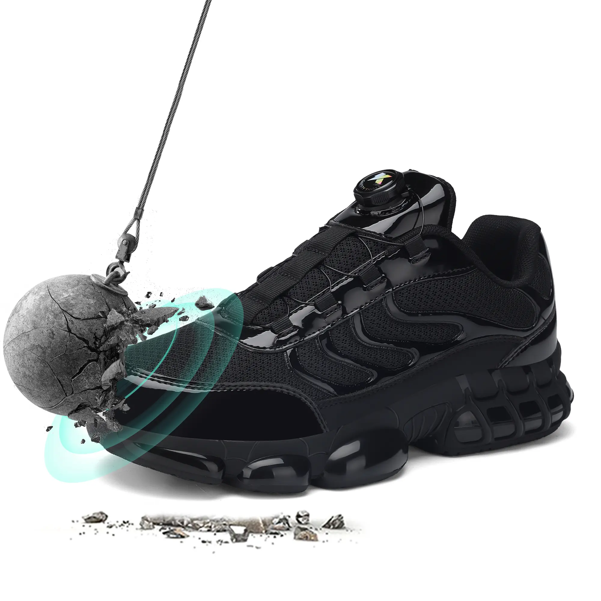 Men's & Women's Steel Toe Work Footwear - Lightweight, Non-Slip, Puncture-Proof Composite Toe Sneakers
