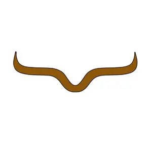 X2 USA longhorn bull cattle cowboy country vinyl car truck sticker window decal Vehicle Exterior Decoration