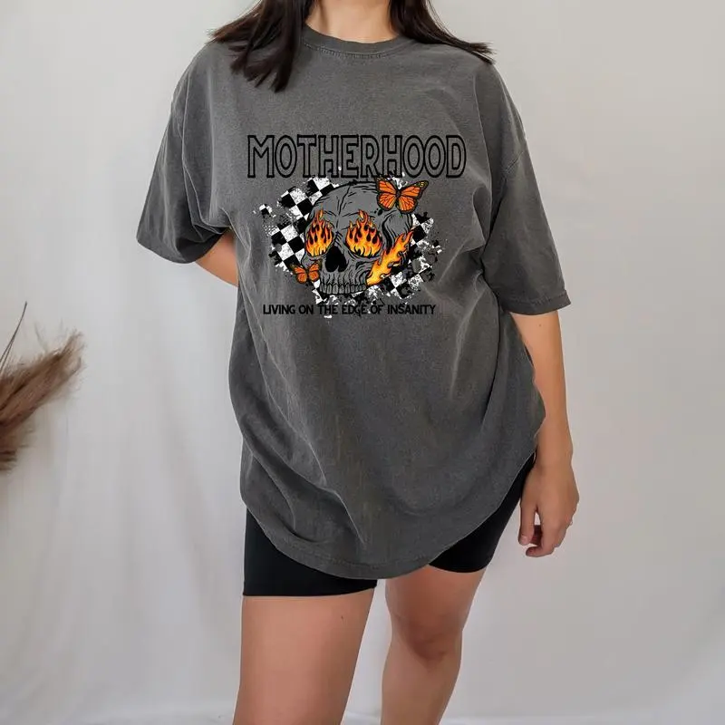 Motherhood On The Edge Of Insanity Shirt/Sweatshirt
