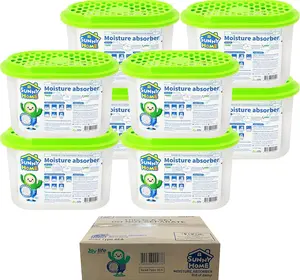 (8 Pack) Moisture Absorbers 9.17oz, Unscented, Odor Eliminator, Dehumidifier and Deodorizer for Closet, Bathroom, Kitchen in Home & RVs.