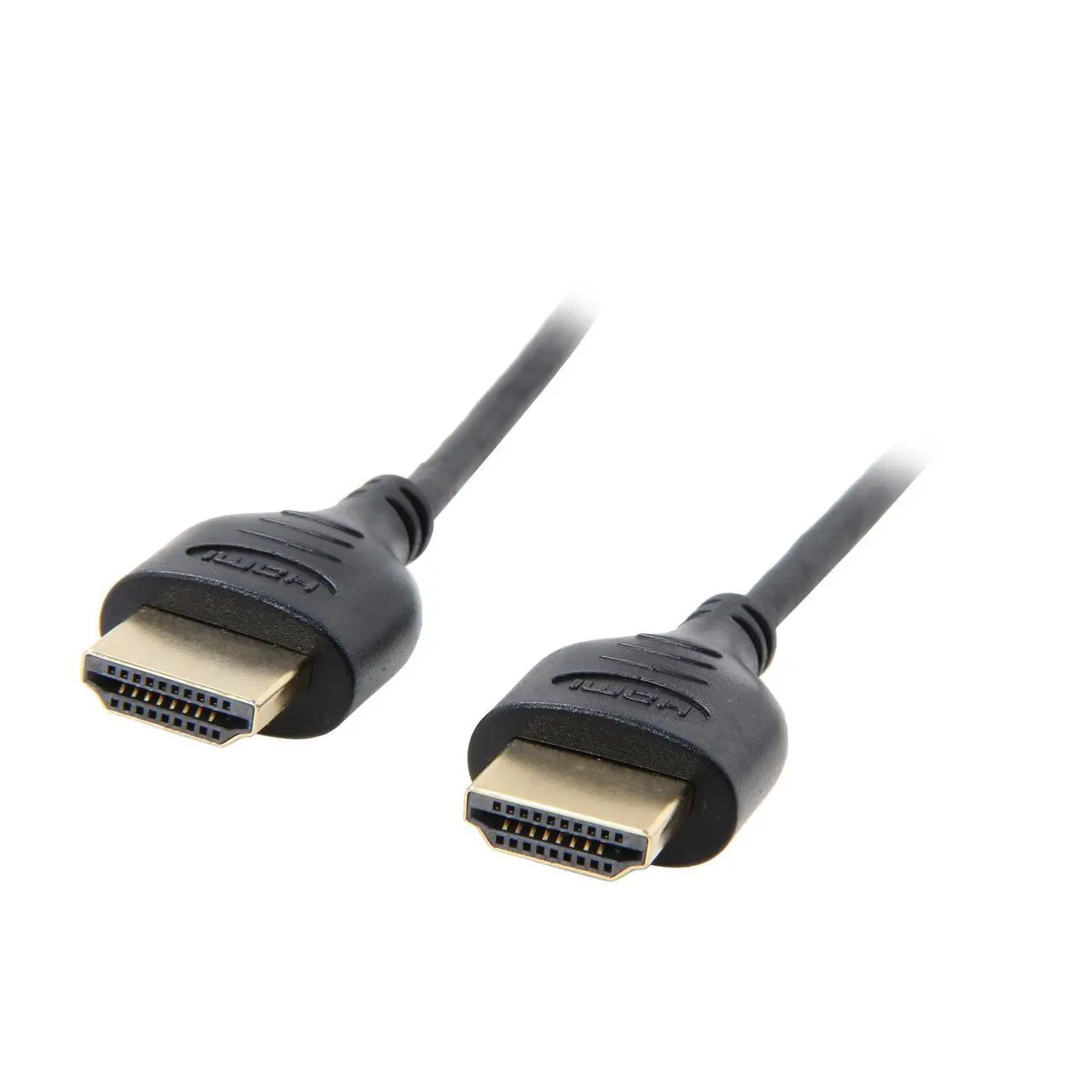 StarTech.com HDMIMM3HSS 3 ft. Black Connector A: 1 - HDMI® (19 pin) Male Connector B: 1 - HDMI® (19 pin) Male High Speed Slim HDMI Digital Video Cable with Ethernet - M/M Male to Male