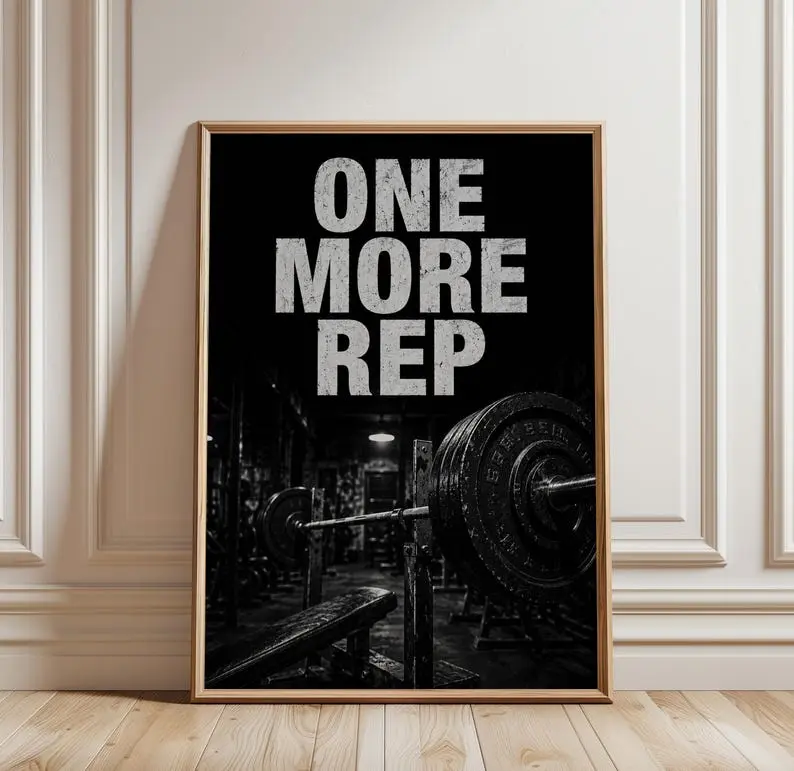 [Unframed] Poster Motivation Training Room Wall Decor for Home Gym