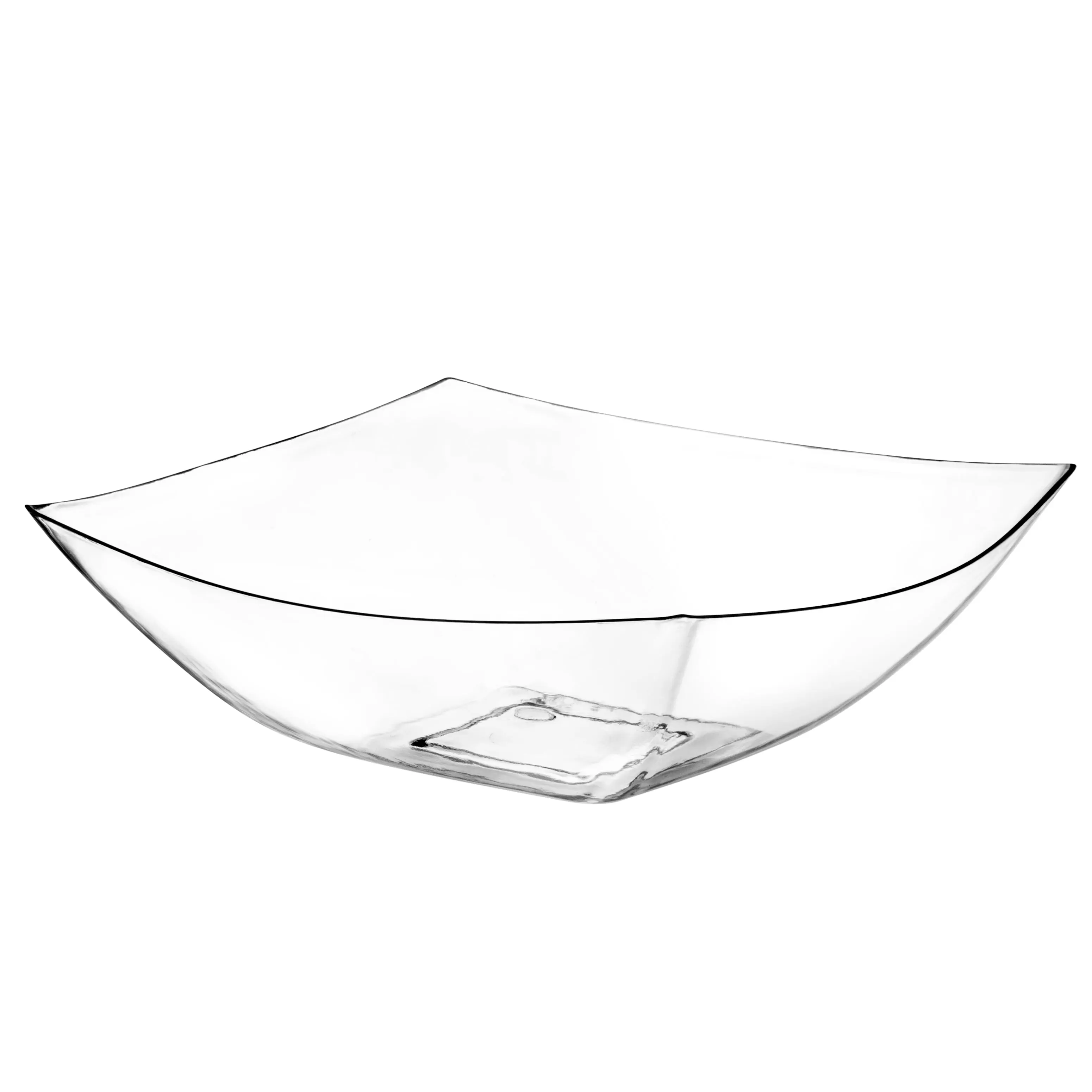 Square Fancy Clear Serving Bowl - 4 pack