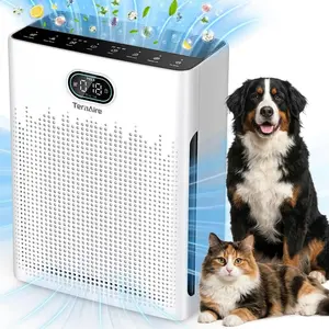 TeraAire Air Purifier for Large Rooms 2200 Ft² Real-Time PM2.5 Display Ultra-Quiet Sleep Mode Pet Hair & Odor Control with Aroma Pad & Timer tiktokshopspringglowup