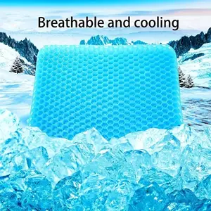 Gel Seat Cushion Suitable For Long Sitting, Soft Wheelchair Gel Cushion, Comfortable Gel Car Seat Cushion, Breathable Gel Seat Cushion, Suitable For Office Chair, And Relieving Hip Joint Pain