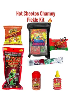 Chamoy Pickle Kit W/ Hot Cheetos Chamoy Pickle Kit W/ Hot Cheetos