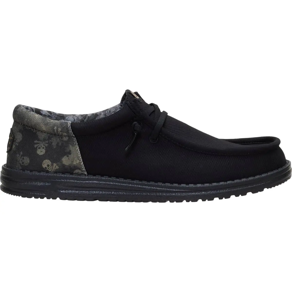 HEYDUDE Wally Funk Distressed Skulls - Men's Comfortable Slip on Shoes