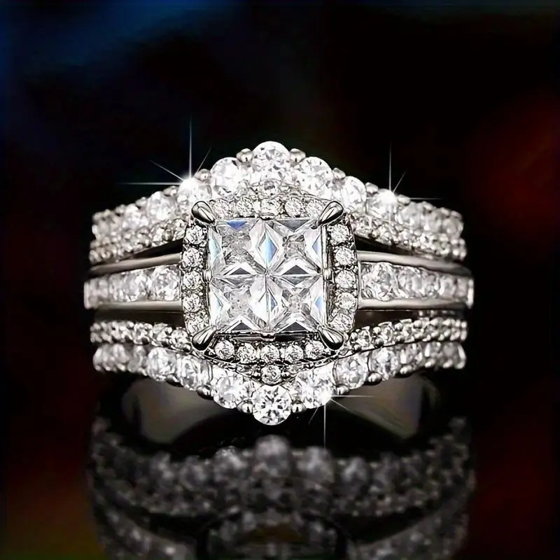 Elegant Women's Stylish  Crown Ring, Fashion engagement rings for Wedding Banquet, Party Holiday Daily Costume Jewelry Accessory, Fashion Engagement Rings