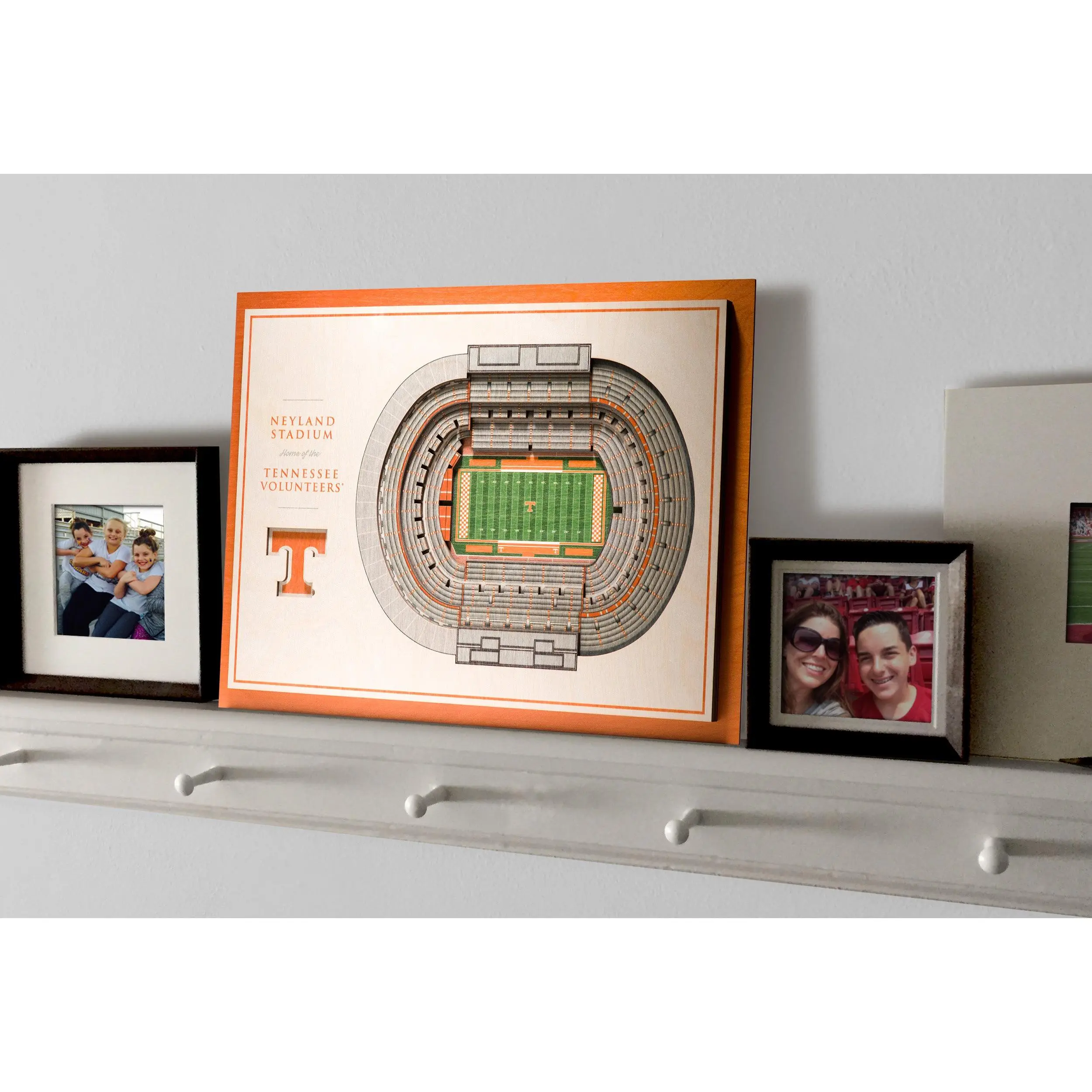 Tennessee Volunteers Football 5 Layer 3D Stadiumview Wall Art