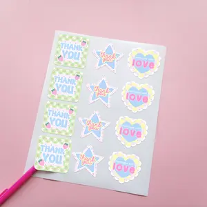 Pretty Patchwork Customer Stickers | 2" Matte | 48pk