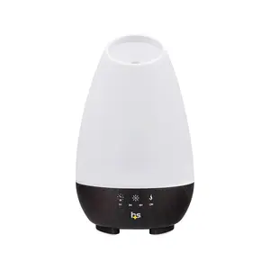 HealthSmart Essential Oil Diffuser, Cool Mist Humidifier and Aromatherapy Diffuser, FSA HSA Eligible with 500ML Tank for Large Rooms, Adjustable Timer, Mist Mode and 7 LED Light Colors, White